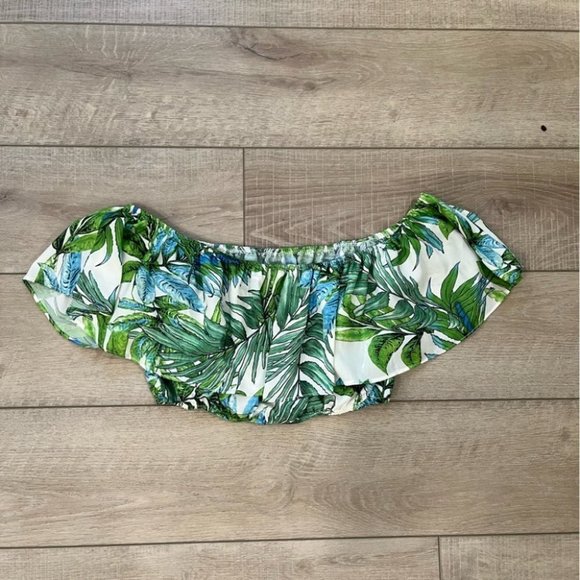 LUCY PARIS X REVOLVE “you are my sunshine” tropical palm print flutter t… - Picture 7 of 7